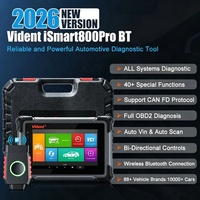 Herramientas de Diagnóstico Automotriz Vident ISmart800 Pro BT OBD2 con 40 Funciones de Reinicio Programador de Llaves Prueba Activa y Escaneo Automático
