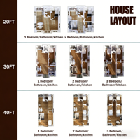 Maison mobile préfabriquée certifiée CE avec véranda extérieure, maisonnette moderne pour les vacances, maison modulaire personnalisable