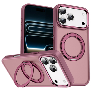 เคสหรูสำหรับ iPhone 18 Pro Max เคสซิลิโคนเจลแม่เหล็ก หมุนได้ 360 องศา พร้อมขาตั้งแบบซ่อน ป้องกันรอบด้าน สำหรับ iPhone 18 Pro - Product Image 1