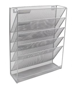Low Price Beautiful Design Mesh Wall <b>File</b> Holder 5 Tier Vertical Wall Mounted/Hanging <b>Document</b> Paper Organizer - Product Image 2