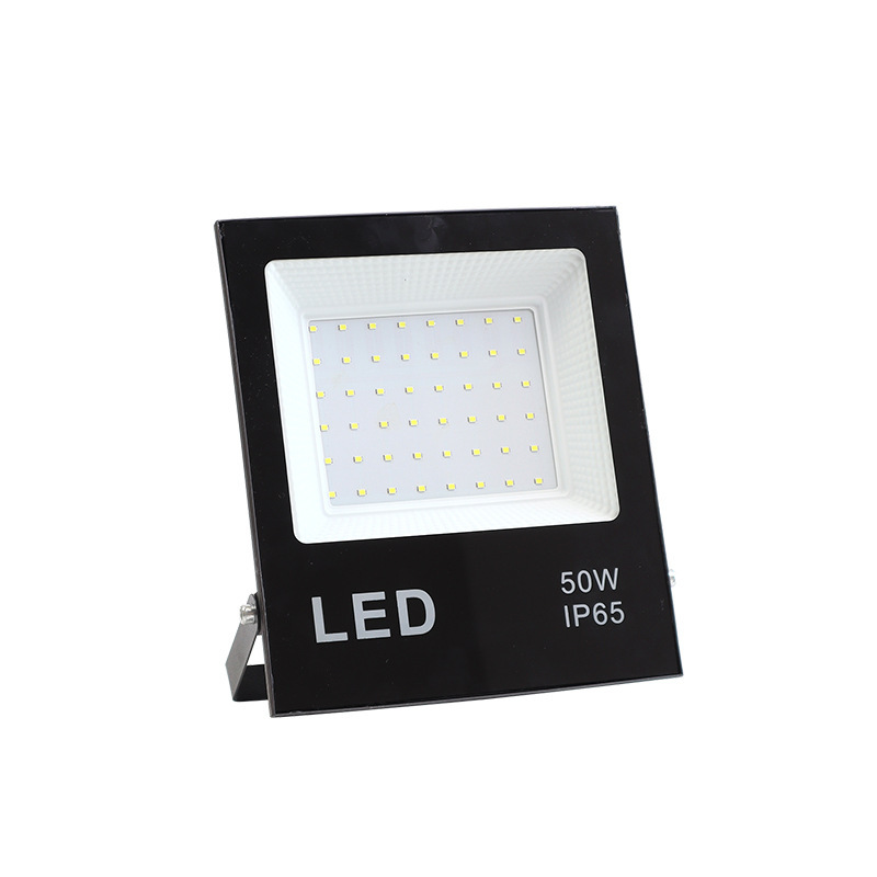 LED Floodlight Spotlight Outdoor Waterproof Glass High-Intensity Super-Bright Construction Site Factory Work Light Illumination