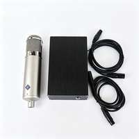 Microphone à condensateur cardioïde U47C avec éclairage LED pour enregistrement professionnel, podcasts, voix et instruments