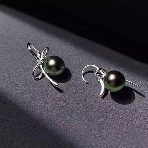 22665 Accessoires de perles DIY, plateau vide pour boucles d'oreilles en argent S925, perles rondes lâches de 9-12 mm, bijoux en or et argent, boucles d'oreilles - Product Image 1