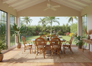 Juego de Comedor JAVA de Ratán/Mimbre, Diseño Tradicional, Cómodo, para Apartamentos y Hoteles, de Indonesia - Product Image 5