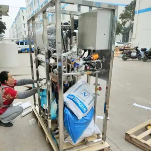 Mesin pengolahan air, 500L/hr mesin 250 liter per jam peralatan osmosis terbalik untuk kapasitas 500L