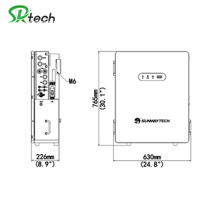 Sistema Solar de 6kW Plug-and-Play con Ruedas para Fácil Instalación para Uso Doméstico SW6KW5KWH-IO-SL Sistema Solar Doméstico Apilable - Product Image 4
