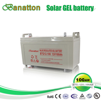 Gtk — batterie solaire Rechargeable 12v, 100ah, avec accumulateur au plomb, batterie à Cycle profond