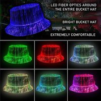 Cappello a Secchiello ALLCH per Bambini, Nuovo Design Luminoso Unisex con LED RGB Ricaricabile, per Sci, Sport, Pesca, Casual, Feste e Viaggi