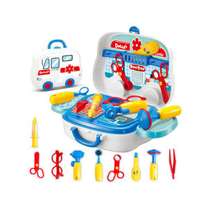 Valise médicale jouet pour enfants avec roulettes, seringue, thermomètre, jeu de rôle de docteur, portable, cadeau d'apprentissage précoce - Product Image 2