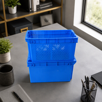 Caisse en plastique perforée en HDPE/PP, robuste, empilable, emboîtable et écologique, pour applications à long terme
