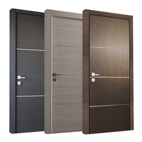 Porte Intérieure Imperméable Design Moderne Maison Hôtel Porte en Bois Massif Imperméable Wpc avec Accessoires