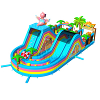 Parcours d'obstacles gonflable WINSUN Aloha, PVC imperméable, certifié CE, qualité commerciale, pour fêtes d'enfants, parc d'attractions, logo personnalisé