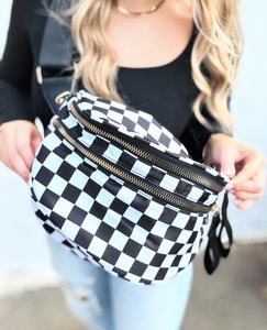 Riñonera de nailon a cuadros con LOGO personalizado, bandolera de moda, bolso de hombro de viaje, cangurera de cintura, bandolera de talla grande - Product Image 4