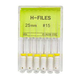 <span class=keywords><strong>File</strong></span> Dentali in NiTi per Uso Manuale, 6 Pezzi/Confezione, <span class=keywords><strong>File</strong></span> K-<span class=keywords><strong>File</strong></span> REAMERS 21/25mm # Strumenti Endodontici 15-40 <span class=keywords><strong>File</strong></span> H per Canali Radicolari - Product Image 2