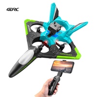 Avion de chasse RC 4DRC V31 avec caméra FPV WiFi 2.4G pour enfants, drone en mousse EPP avec évitement d'obstacles, avion de voltige, cadeau pour les amateurs