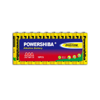 Larga vida útil Alcalina Powershiba 1,5 V AAA Am4 Lr03 Batería de celda seca para reloj