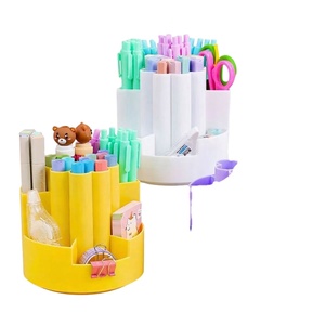 Creative 360-Degree Rotating <b>Holder</b> High Aesthetic Value Luxurious Sophisticated <b>Desktop</b> Storage Box Ornament Cute <b>Pen</b> - Product Image 1