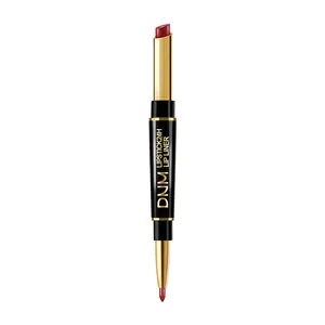 Tiktok Hot Selling 12 Pure Kleuren Dnm Dubbel Einde Waterdichte Langdurige Lippenstift Lip Potlood