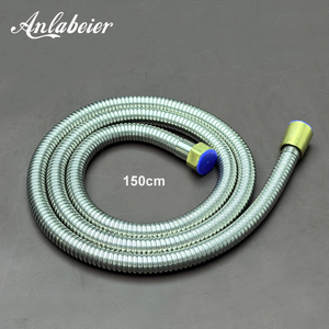 Manguera de Ducha Flexible de Acero Inoxidable, Conector G1/2, Tuerca de Latón, Antiexplosión, Antitorsión, Sin Pliegues, para Baño, 1.2m 1.5m - Product Image 2