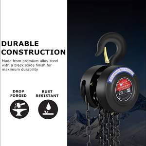 Haute qualité 1 tonne levier manuel palan à chaîne 10m 1.5kW moteur 10 m/min vitesse de levage Construction utiliser nouvel état 220V acier - Product Image 3