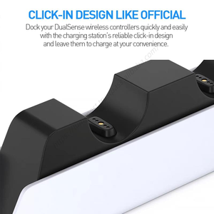 Station de charge rapide en gros avec indicateur LED pour PS5, chargeur de sécurité à triple protection pour deux manettes - Product Image 3