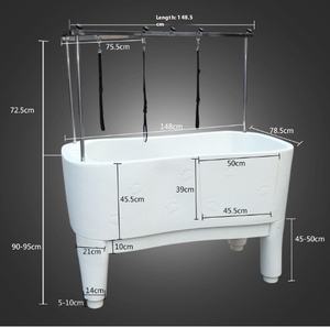 PetFit köpek küvet <span class=keywords><strong>Pet</strong></span> bakım Salon bakım Van banyo için birden fazla renkte büyük ölçekli köpekler köpek yıkama istasyonu ABS - Product Image 4