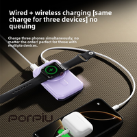 2025 sans fil 10000mAh Power Bank LED nouveau Design support de téléphone intégré PD 22.5w charge rapide banques d'alimentation en alliage d'aluminium