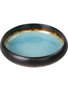 Platos de cena con esmalte dividido en hielo único, vajilla de porcelana <span class=keywords><strong>para</strong></span> restaurantes de lujo, platos de cerámica redondos de porcelana a granel baratos - Product Image 2