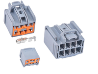 Connecteur Électrique Automobile 8 Broches Femelle en Cuivre 12V 2A pour Harnais de Lève-Vitre de Voiture 7282-3243-40 / 7283-3243-40