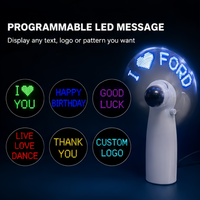 Ventilatore LED Programmabile con Messaggi, Strumento Promozionale per Piccole Imprese, Pronto per la Spedizione, per Discoteche, Bar, DJ, Rave, Disco
