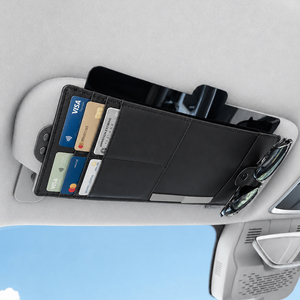 Pare-soleil <span class=keywords><strong>automobile</strong></span> premium Amazon le plus vendu avec organisateur de cartes intégré, protection anti-éblouissement étendue - Product Image 1