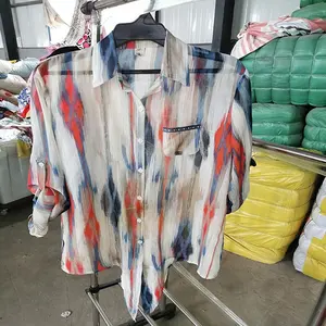 Roupas usadas da fábrica, segunda mão, roupas femininas, tecido confortável, segunda mão, manga comprida, roupas