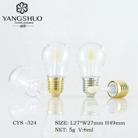 Ampoule transparente de 6ml Mini tube de brillant à lèvres Conteneurs de brillant à lèvres vides uniques Emballage cosmétique Logo personnalisé en gros