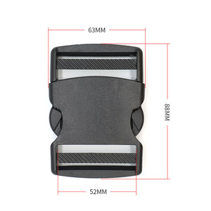 Hebilla de cinturón de plástico de doble punta de 52 mm para mochilas tácticas y paquetes de rescate - Product Image 3