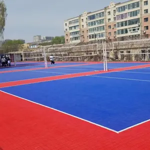 Suelo de pista de baloncesto al aire libre portátil suelo de patín de ruedas de plástico