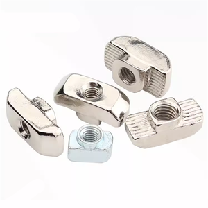 Accessoires pour <span class=keywords><strong>profil</strong></span>és aluminium Série 4040 : Écrous en T M4 M5 M6 à encastrer, zingués à haute résistance, pour fente de 8 mm - Product Image 3