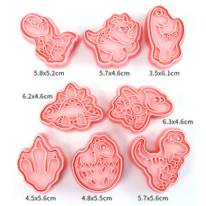 Set di 8 Stampi per Biscotti 3D a Forma di Veicoli da Costruzione, per Bambini, Ramadan e San Valentino - Product Image 2