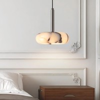 Lustre moderne en marbre JYLIGHTING pour îlot de cuisine, table à manger, décoration de restaurant, lampe suspendue en marbre