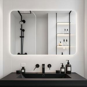 Rectangular Backlit <b>Mirror</b> Bathroom 24x36 Inch Led <b>Lighted</b> <b>Vanity</b> <b>Mirror</b> With Touch Controls For Modern Bathrooms - Product Image 2