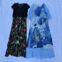 Robes d'occasion imprimées pour femmes, lot de robes longues à manches longues, motif floral, décontractées, en tissu léger pour l'été, pour femmes adultes