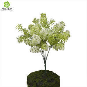 Qihao Artificial Bird's Nest Grass 6-Head Plastic Green Plant High Simulation Indoor Home Decor - Product Image 5