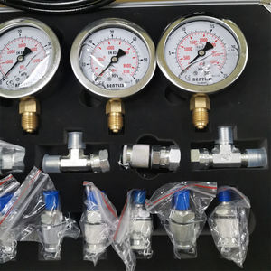 Juego de medidores de presión hidráulica, herramienta de diagnóstico para excavadora, kit de Medición de presión hidráulica, 4 calibres - Product Image 4