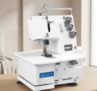 Machine à coudre surjeteuse domestique haute vitesse FN2-4D de haute qualité avec moteur intégré, adaptée pour surjeter les fibres chimiques