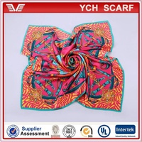 Foulard en soie carré vintage lisse personnalisé pour femmes accessoire élégant pour la saison de printemps 100% tissu en soie