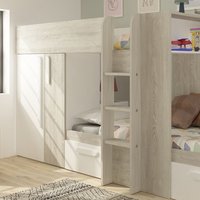 Lit superposé en bois moderne de luxe personnalisé avec glissière pour enfants et adultes, utilisation en chambre d'hôtel, matériaux écologiques