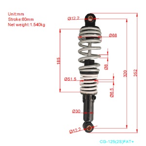 Chất Lượng Cao Nhiệm Vụ Nặng Nề Cg125 Thủy Lực Nhôm Sắt Phía Sau Sốc Hấp Thụ Preload Có Thể Điều Chỉnh Hệ Thống Treo Van Điều Tiết Cho Xe Máy - Product Image 6