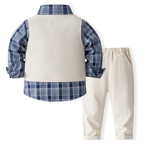 Tenues de cérémonie pour garçons de 1 à 5 ans, vêtements de fête pour bébés garçons, ensemble veste et pantalon uni, vêtements pour tout-petits, ensembles de vêtements pour enfants - Product Image 2