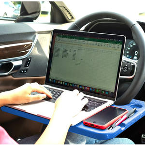 Mesa para Portátil en el Auto con Respaldo Multifuncional para <span class=keywords><strong>Silla</strong></span>, Mesa para Volante, Bandeja para Volante de Auto, Portavasos - Product Image 2