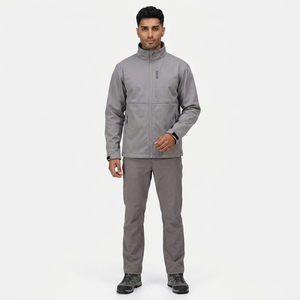 Wholesale Finer Threads Custom Logo Cotton Made Softshell <b>Jacket</b> Breathable Waterproof Hooded Outdoor Use <b>Men</b> - Product Image 1
