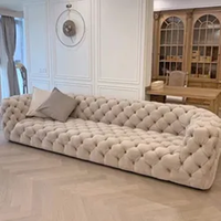 Ensemble de canapés en tissu velours au design moderne et simpliste de luxe pour la maison ou le mariage